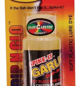 Spike It Dip-N-Glo Worm Dye 2oz. - Garlic Chartreuse