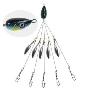 Durhams Tackle Shad Mob Jr Umbrella Rig - Blue Shad