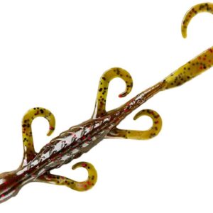 YUM Lizard 6" - Green Pumpkin Purple Flake