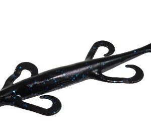 Zoom Lizard 8" - Black Blue Glitter