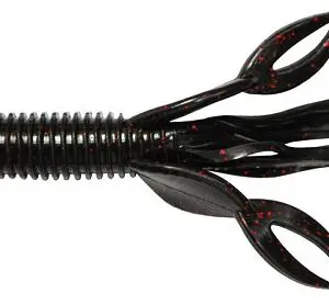 Big Bite Baits Craw Tube - Black Neon