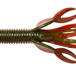 Big Bite Baits Craw Tube - Green Pumpkin/Texas Red