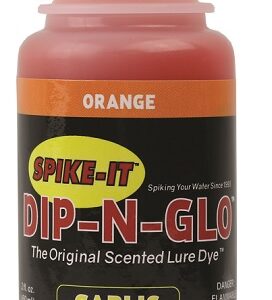 Spike It Dip-N-Glo Worm Dye 2oz. - Garlic Orange
