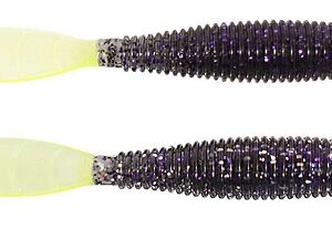 Missile Baits Ned Bomb Purple Cloud Chartreuse Tail
