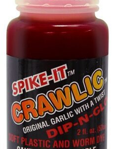 Spike-It Dip-N-Glo Soft Plastic Lure Dye 2oz. - Crawlic Fire Red