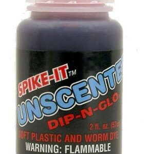 Spike-It Dip-N-Glo Soft Plastic Lure Dye 2oz. - Unscented Fire Red