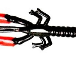Zoom Lil' Critter Craw 3" - Black / Red Claw