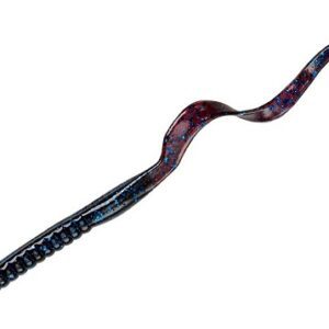 YUM Ribbontail Worm 7.5" - Blue Fleck