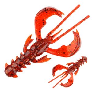 Durhams Tackle Ragin Cajun Craw 3" - Fire Craw
