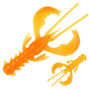 Durhams Tackle Ragin Cajun Craw 3" - Orange Crush