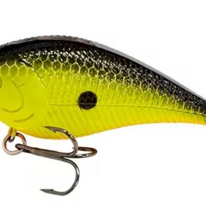 Durhams Tackle Crankbait Squarebill 1.5 Black Back Chartreuse