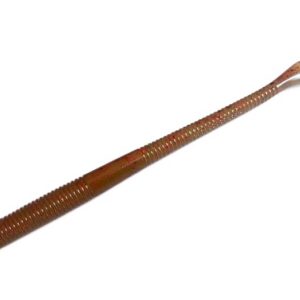 Durhams Tackle Kut Tail Worm 6.5 - Motor Oil Red Flake