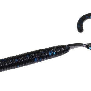 Zoom Curly Tail 4" Black Blue Flake