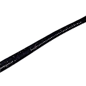 Durhams Tackle Kut Tail Worm 6.5 - Black Neon Silver Flake