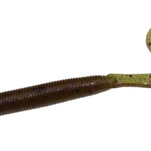Zoom Curly Tail 4" Green Pumpkin Purple